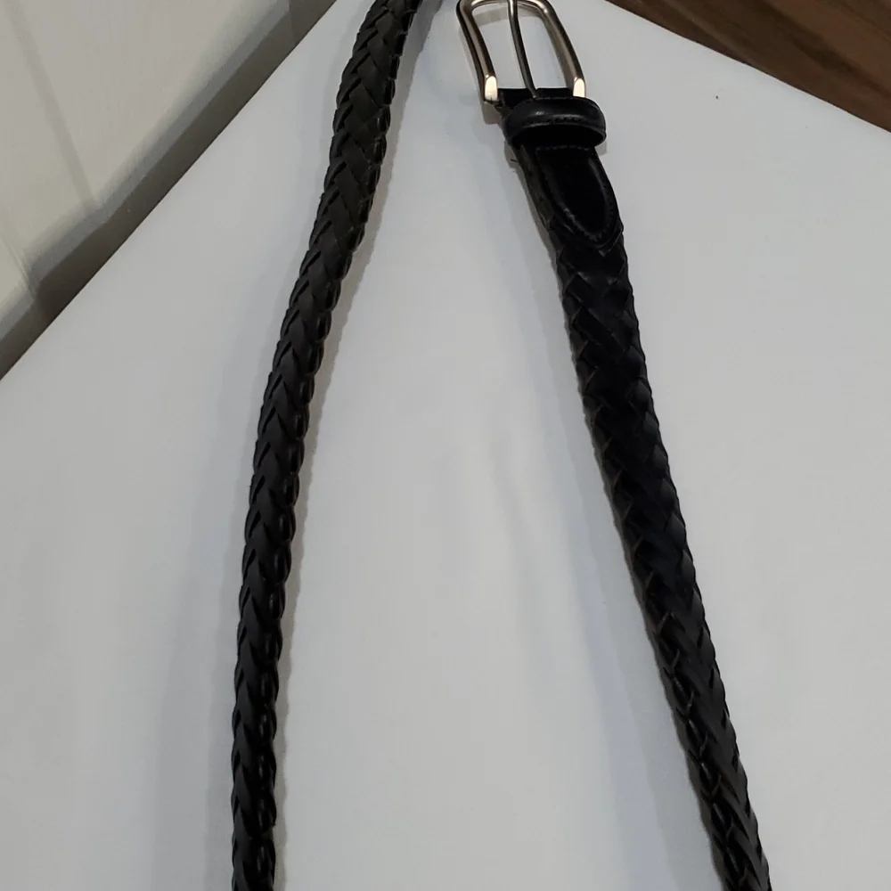 LEATHER INTERWOVEN BELT (38) Made in Argentina